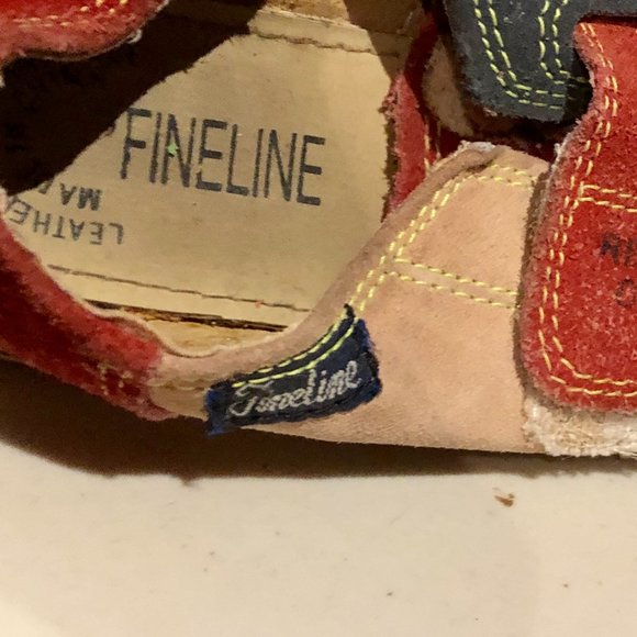 Kids' Vintage Fineline Suede Velcro Bowling Shoes - Picture 5 of 6